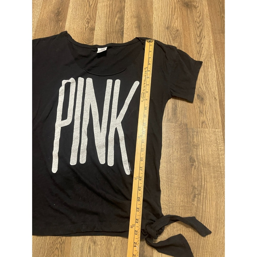 PINK Victoria's Secret Shirts, Womens Size XS, Black White, PINK, Front Side Tie - Picture 8 of 9